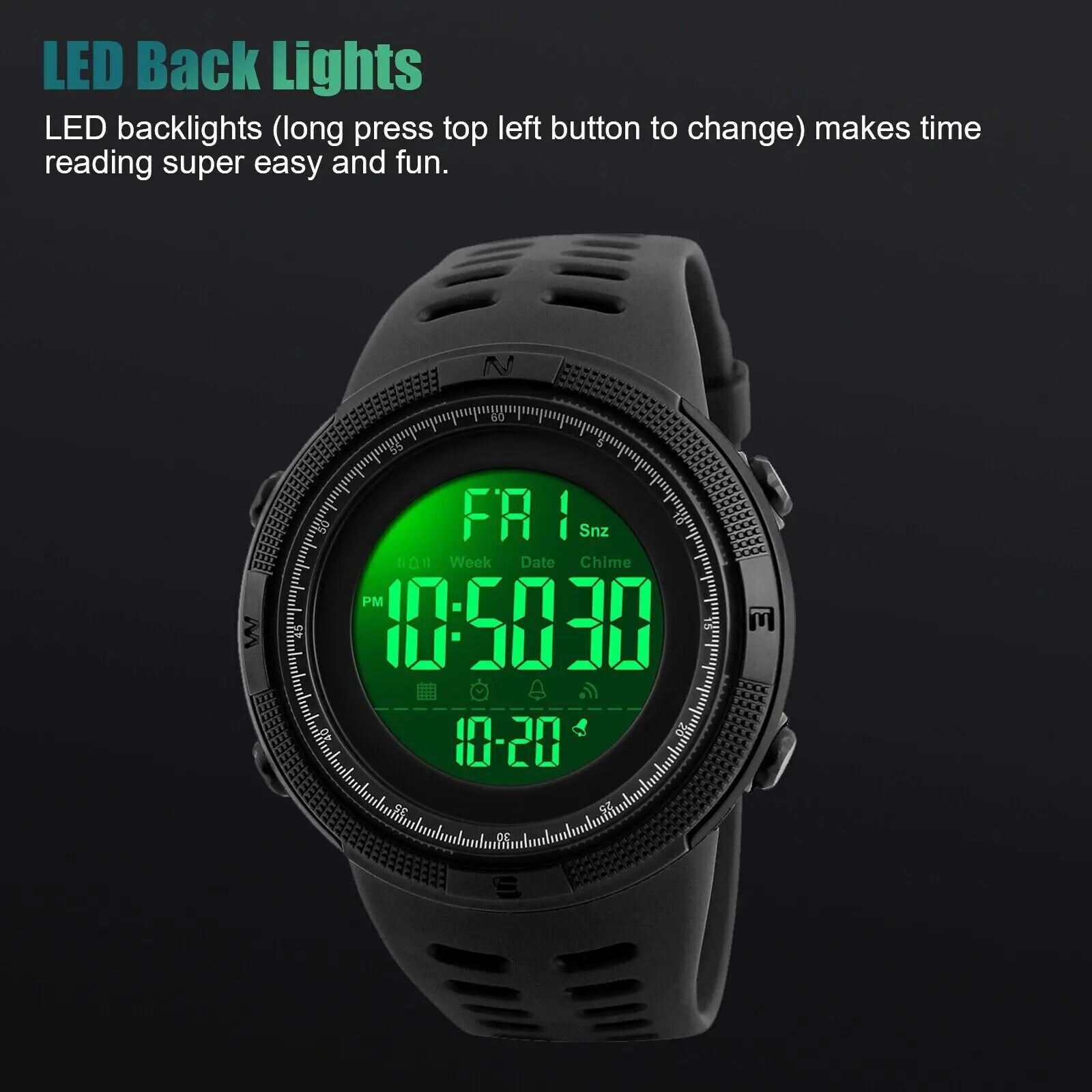 Montre militaire digitale PHENIX - Military DC-The Perfect Part Inc.