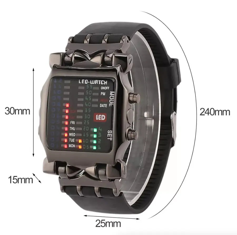 Montres LED Luxe PHENIX - Military DC-The Perfect Part Inc.