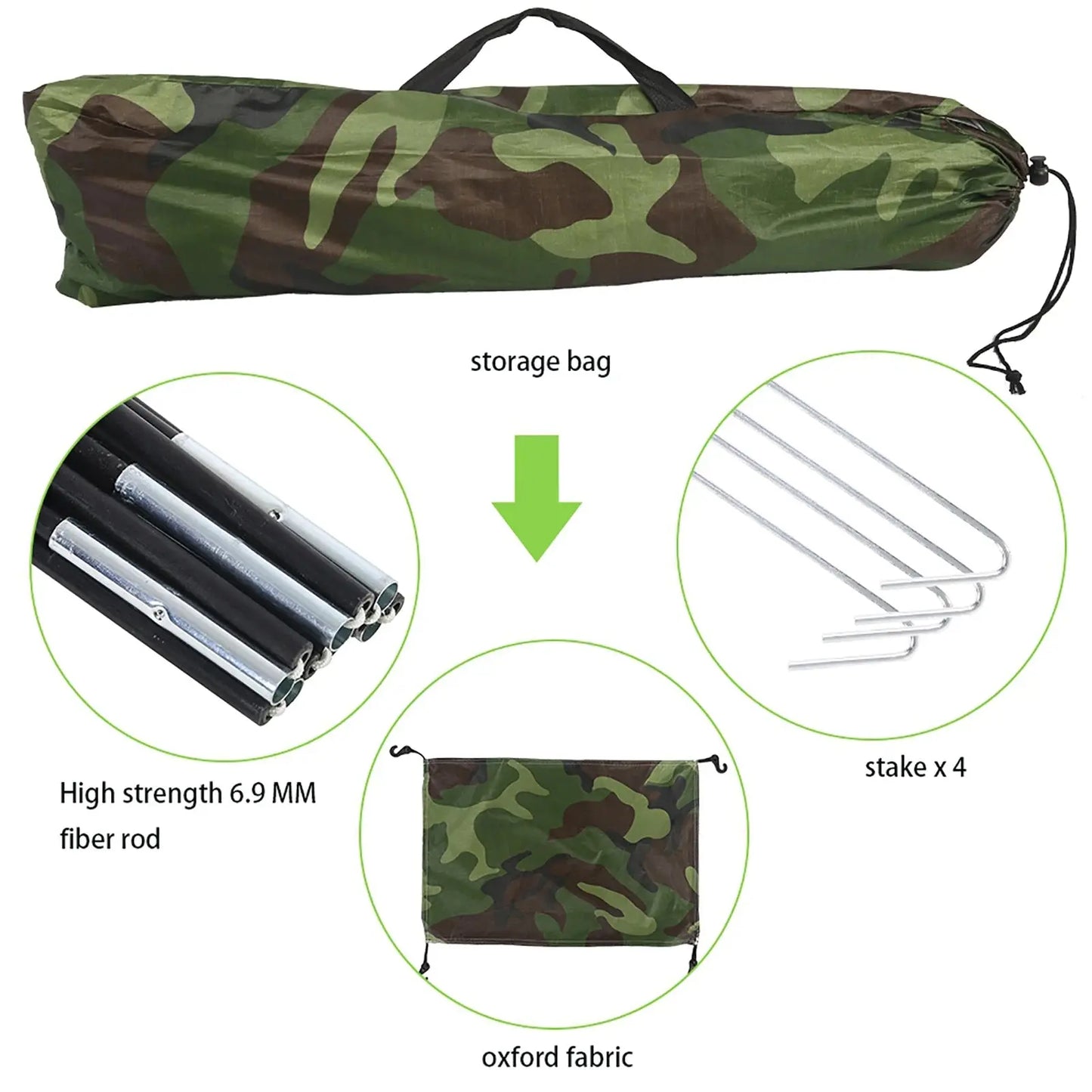 Tente camouflage 1 place PHENIX - Military PHENIX - military