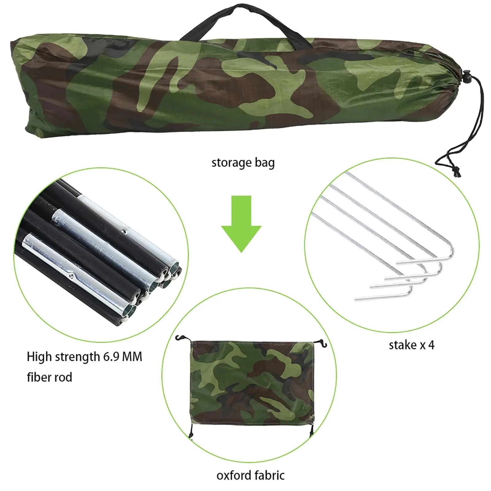 Tente camouflage 1 place PHENIX - Military PHENIX - military