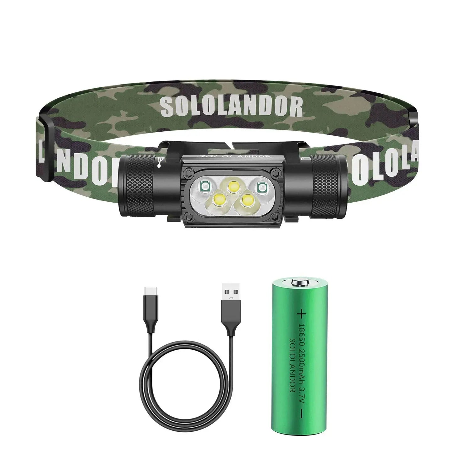 Lampe frontale rechargeable PHENIX - Military PHENIX - military