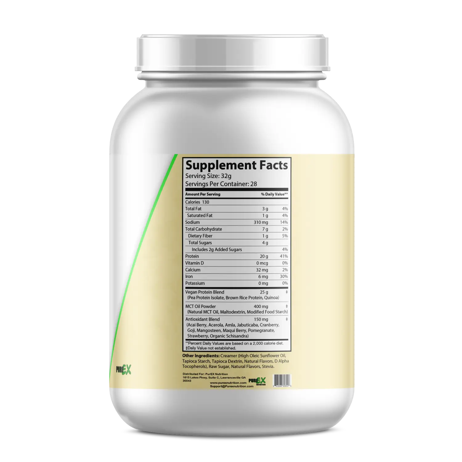 Protéine végétale  vanille 1Kg PHENIX - Military DC-Purex Nutrition
